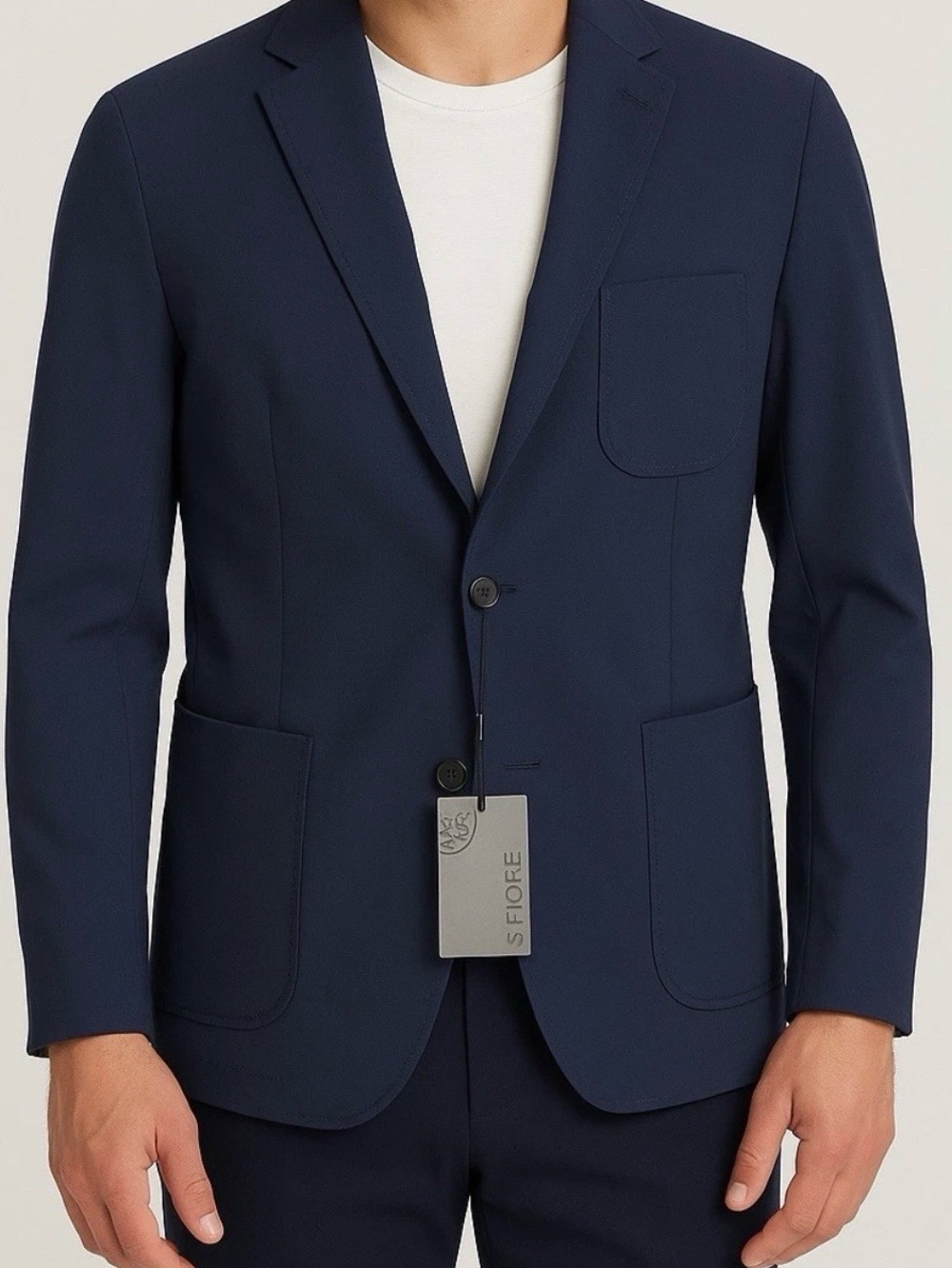 NWT G/Fore Mens 42R Tech Stretch Performance Suit Jacket Blazer Twilight/Blue
